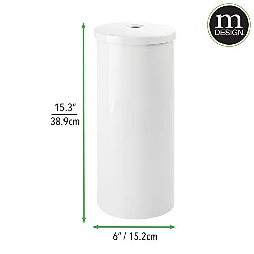 MetroDecor mDesign Decorative Metal Toilet Paper Holder Stand