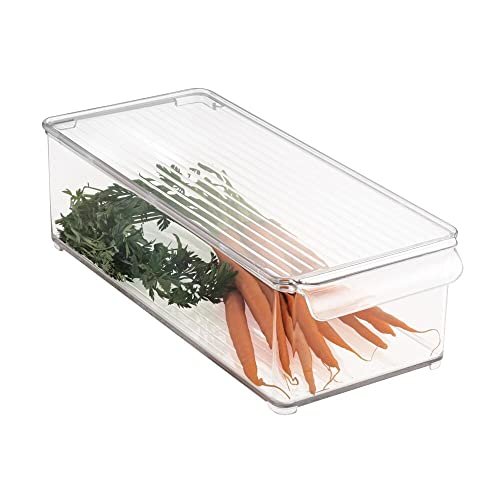 Plastic Storage Bins Stackable, Durable Organizing Container with Handles,  Pack of 4 Portable Clear Plastic Bins, BPA Free Organization Pantry Storage  Bins for Kitchen, Cabinets, Freezer, Bedrooms Etc 