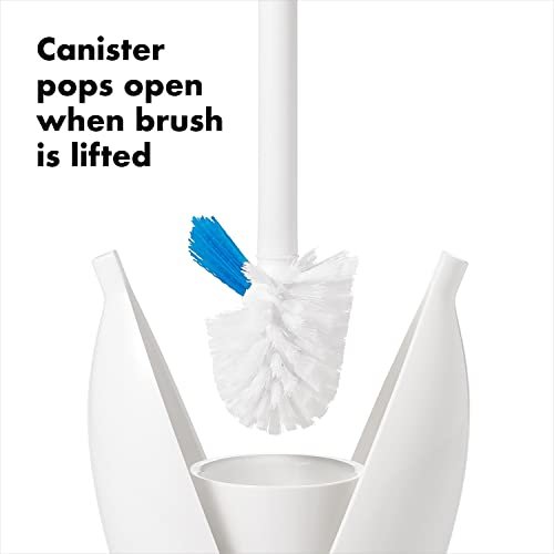 OXO Good Grips Nylon Toilet Brush with Canister White