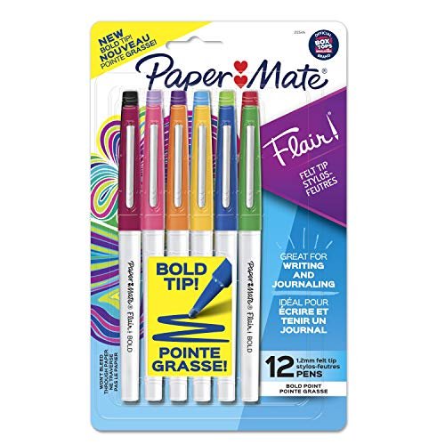 New Flair Felt Tip Pens Assorted Colors 