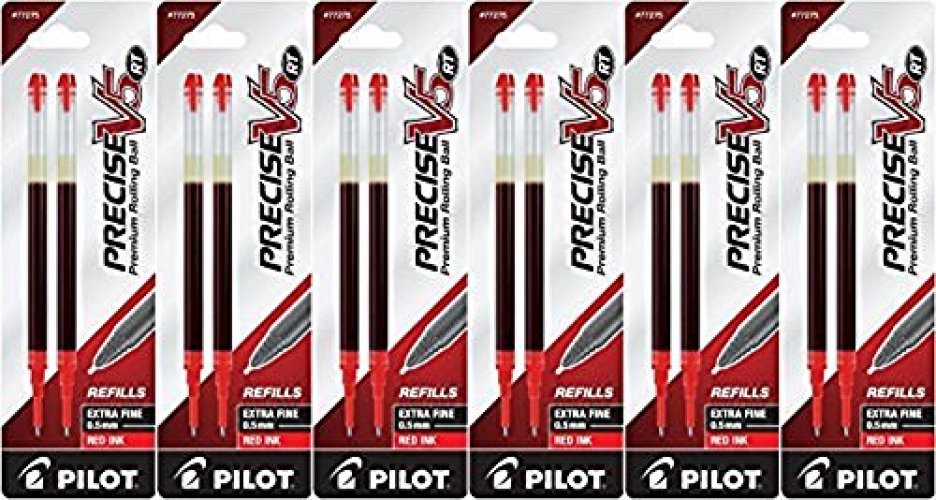 Pilot Precise V5 Retractable Rolling Ball Pens, Extra Fine Point, Assorted  Ink, 8 Count