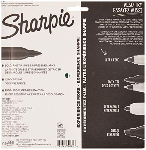 SHARPIE Pocket Style Highlighters, Chisel Tip, Assorted Colors, 24 Count