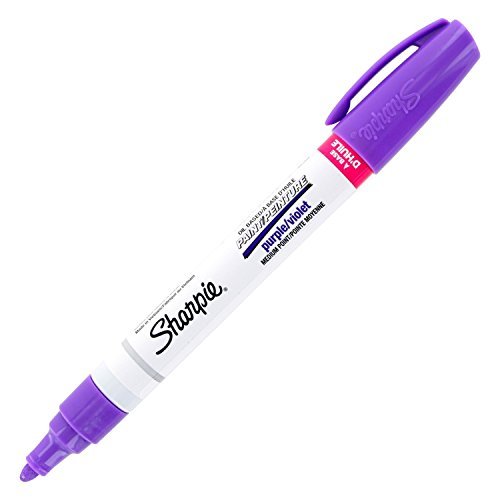 Sharpie Oil-Based Paint Marker, Medium Point, Purple Ink, Pack of