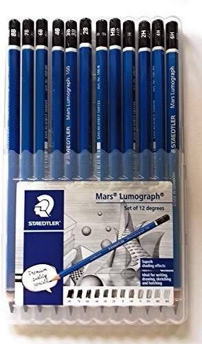 Wooden Lead Pencil By Staedtler Mars Lumograph - Pack Of 12