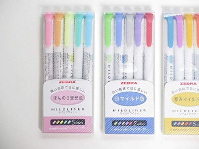 Zebra Mildliner Highlighter Pen Set 20 Pastel Color Set (Japan Import)