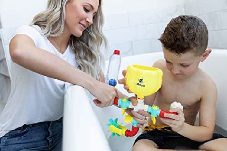 Mighty Bee Bath Toy - Toddler Bath Toys For Kids Ages 4-8, Engaging Stem Bathtub  Toys - Original Pipes N Valves Set - 12 Pieces - Imported Products from USA  - iBhejo