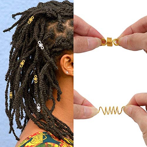 Frcolor Hair Jewelry Beads Braids Metal Charms Cuffs Dreadlocks