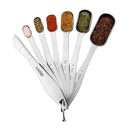 Single 3/4 Teaspoon (tsp) Measuring Spoon, Heavy-Duty Stainless Steel,  Narrow, Long Handle Design Fits in Spice Jar, Set of One 3/4 Tea Spoon