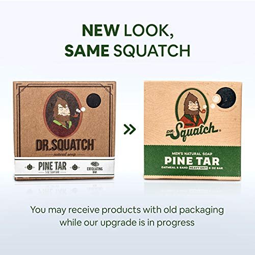 Dr. Squatch All Natural Bar Soap for Men with Zero Grit, 3 Pack, Bay Rum 