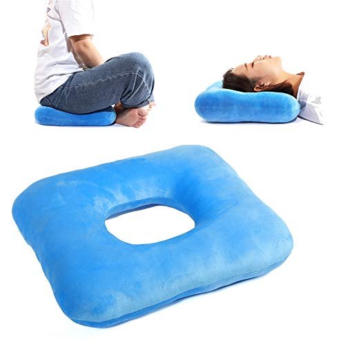 LAMPPE Butt Cushions for Pressure Relief, Pressure Relief Seat Cushion  Premium Memory Foam Washable, Hemorrhoid Pillow for