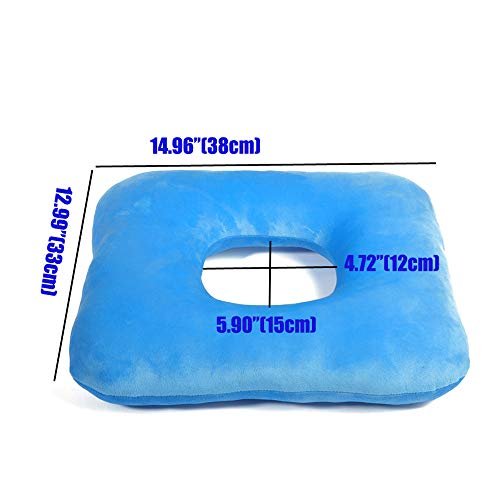 wefaner Donut Cushion Inflatable Donut Pillow for Bed Sores,Hemorrhoid  Pillow,for Hemorrhoids,Pregnancy,Bedsore,can use air Pump or Blow Through  Your