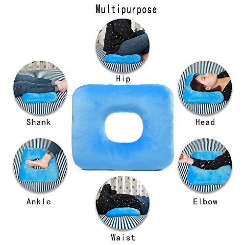 Inflatable Donut Cushion Coccyx Pressure Relief Bed Sores Seat Pad for Sores