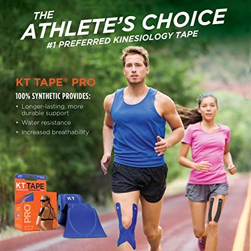 Kt Tape, Pro Synthetic Kinesiology Athletic Tape, 20 Count, 10 Precut  Strips, Jet Black, 20 Precut Strips - Imported Products from USA - iBhejo