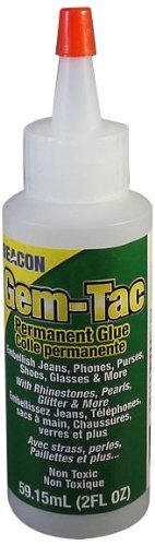BEACON Gem-Tac Premium Quality Adhesive for Securely Bonding Rhinestones  and Gems - Water-Based, UVA Resistant, 4-Ounce, 3-Pack