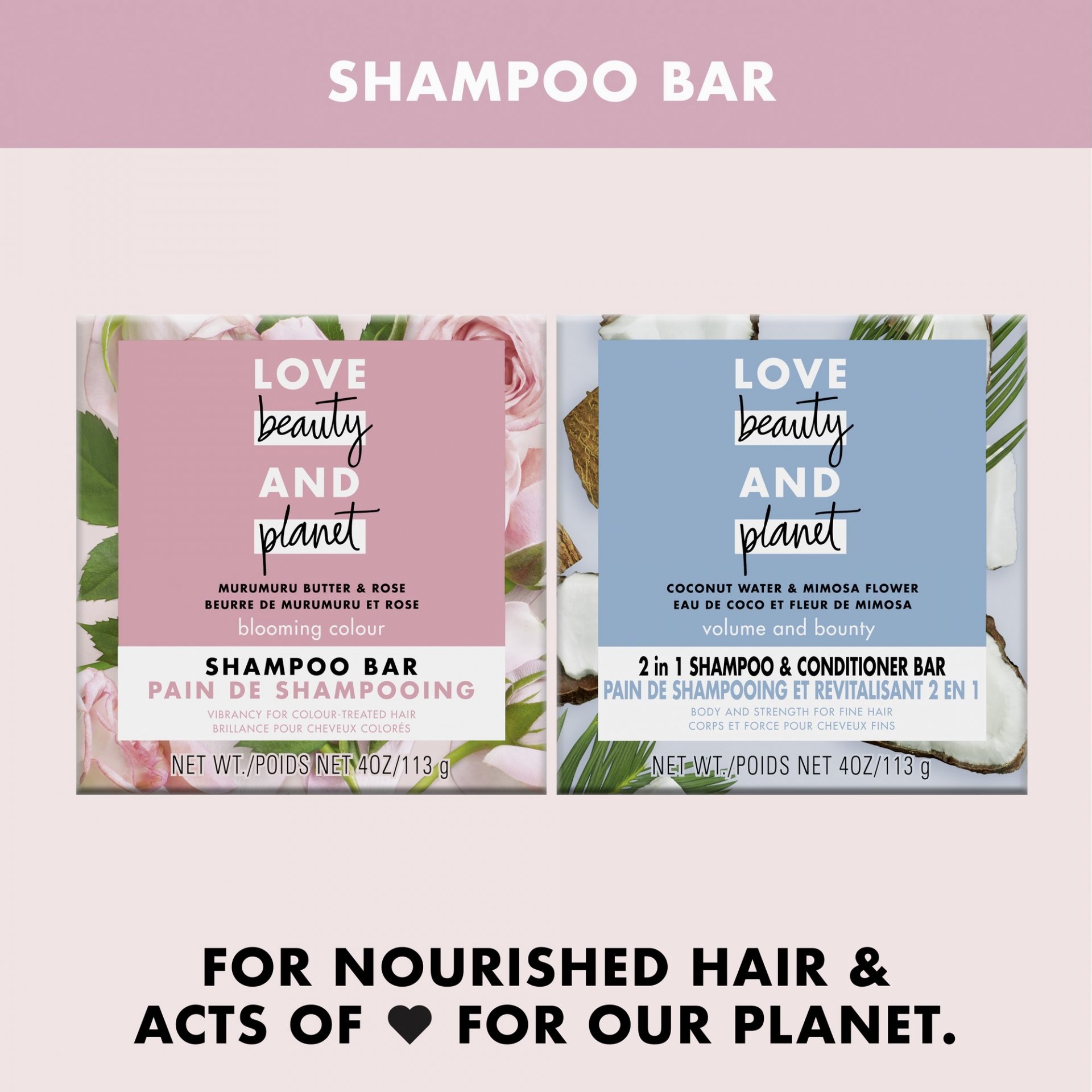 Love Beauty And Planet Blooming Color Shampoo Bar for Color Treated Hair  Murumuru Butter & Rose Color Vibrancy  oz - Shop Imported Products from  USA to India Online - iBhejo
