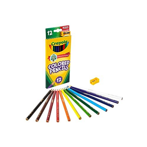 Crayola 68-6012 Colored Pencils, Assorted Colors, 12/Pack - Imported ...