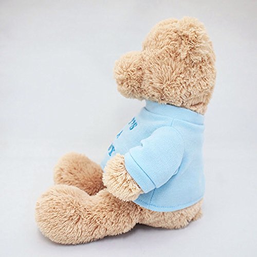 GUND It's a Boy T-Shirt Teddy Bear Stuffed Animal Plush Blue 12" 
