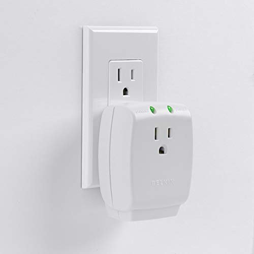 Belkin 1-Outlet Home Series Surgecube - Grounded Outlet Portable Wall ...