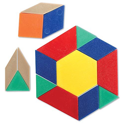 Learning Resources Plastic Pattern Blocks .5Cm, Counting & Sorting ...