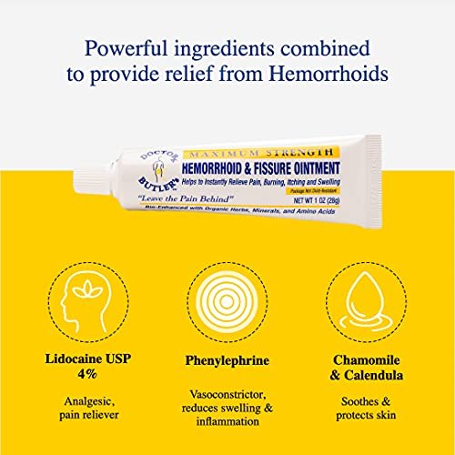 Doctor Butler S Hemorrhoid And Fissure Ointment Hemorrhoid Treatment With