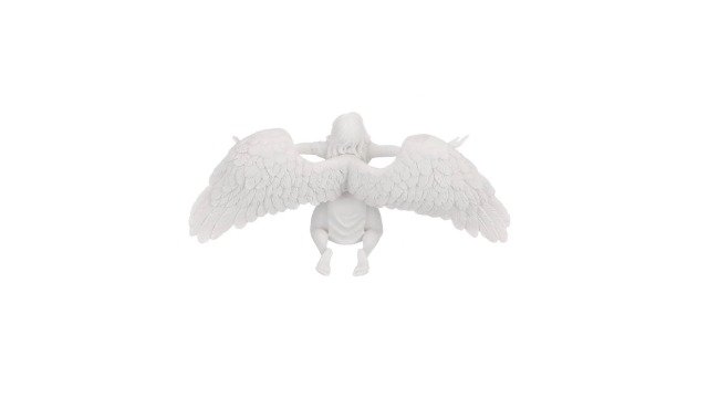 Design Toscano Pray For Peace Angel Figurine Statue, 9 In X 3 In X 4.5 In,  White - Imported Products from USA - iBhejo