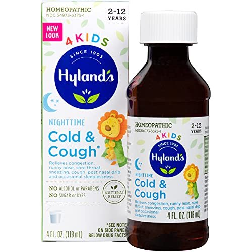 Hyland S Naturals Kids Cold & Cough, Nighttime Cough Syrup Medicine For