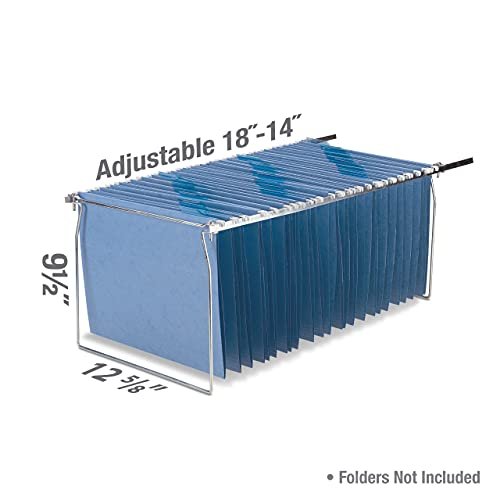 Officemate Hanging File Frame, Letter Size, Adjustable 14 To 18Inches