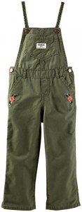 OshKosh B'Gosh Baby Girls' Convertible Overalls (Baby) - Military Green - 6 Months