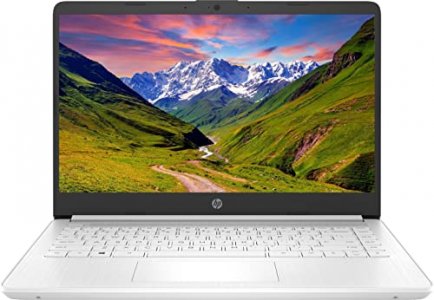 HP 2022 Newest 14in Ultra Light Laptop, Intel N4020 Processor(Up to 2.8GHz), 8GB RAM, 128GB Storage(64GB eMMC+64GB Micro SD), 1 Year Office 365, Webc