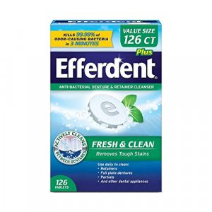 Efferdent Denture Cleanser Tablets, Fresh & Clean, 126 Tablets