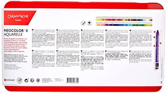  Caran d'Ache Classic Neocolor II Water-Soluble Pastels, 84  Colors (Packaging may vary)