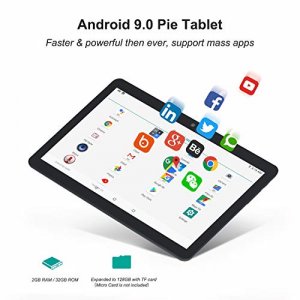 Android Tablet 10 Inch, 3G Phablet Android 9.0 Pie, Dual Sim Card Slots And Cameras, Gms Certified, 32Gb, Bluetooth, Wifi, Gps