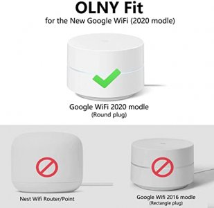 Google WiFi Wall Mount 3 Pack, WiFi Accessories for Google WiFi 1st Generation System and Google WiFi Router Without Messy Wires or Screws (White(3 P