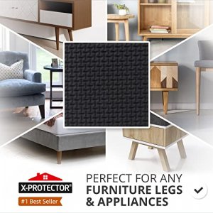 X-PROTECTOR Non Slip Furniture Pads 24 Premium Furniture Grippers 1 1/2