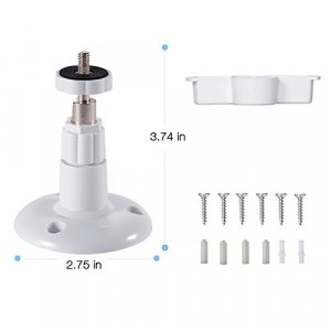 Wall Mount Bracket for YI Dome Camera and YI Cloud Home CameraHOLACA 360 Degree Protective Adjustable Wall Mount Holder for YI Camera