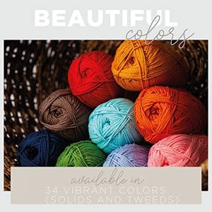 Lion Brand Yarn Landscapes Yarn, Multicolor Yarn for Knitting, Crocheting  Yarn, Apple Orchard, 441 Foot (Pack of 1)