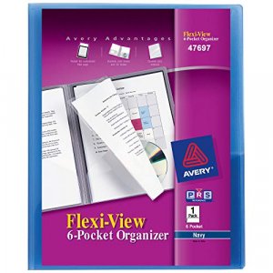 Avery Title Pocket Six-Pocket Organizer, Assorted (47697)