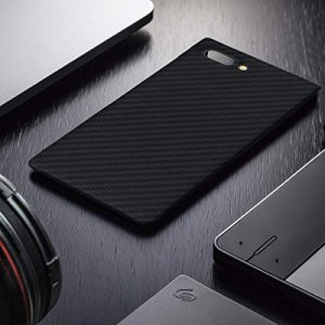 kalibri Aramid Fiber Case Compatible with BlackBerry KEYtwo (Key2) - Case Super Slim Strong Protective Phone Cover - Black Matte