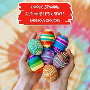 The Original EggMazing Easter Egg Decorator Kit - Arts and Crafts Set - Includes Egg Decorating Spinner and 8 Colorful Quick Drying Non Toxic Markers