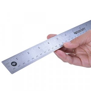 Westcott Stainless Steel Office Ruler with Non Slip Cork Base, 15