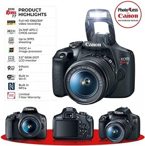 Canon EOS Rebel T7 DSLR Camera and Lens Bundle