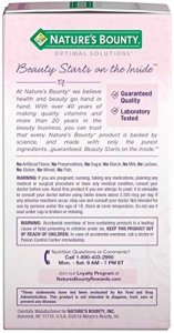 Nature'S Bounty Optimal Solutions Hair, Skin & Nails Extra Strength, 5000 Mcg, 150 Softgels