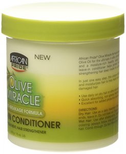 African Pride Olive Miracle Leave-In Conditioner, 15 Ounce