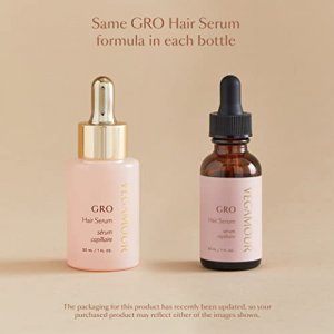 VEGAMOUR GRO Hair Serum for Thicker, Visibly Longer Hair - Vegan Hair Growth Serum Designed for Thinning Hair & Hair Loss