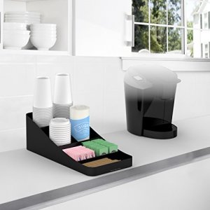 Mind Reader Coffee 7 Compartment Organizer, Black