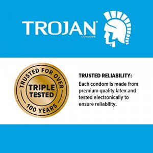 Trojan Stimulations Ultra Ribbed Lubricated Condoms, 12 Count