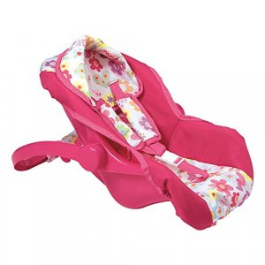 Adora Baby Doll Car Seat in Pink Flower Print for Baby Dolls up to 20