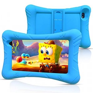 Pritom Kids Tablet, 32 Gb Rom,Quad Core Processor, Hd Ips Display,Wifi 7 Inch Android Tablet,Tablet For Kids With Case