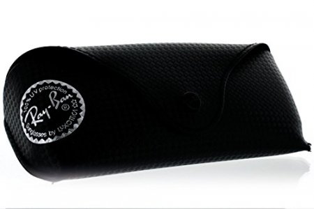 Ray-Ban RB2132 New Wayfarer Sunglasses Unisex (Matte Black Frame Solid Black G15 Lens, 52)