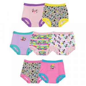 Disney Girls' Big Girls' Minnie Dots 7 Pack Panty, Assorted, 4